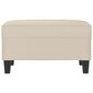 vidaXL Footstool Cream 70x55x41 cm Mikrokuituverhoilu hinta ja tiedot | Säkkituolit, rahit ja penkit | hobbyhall.fi