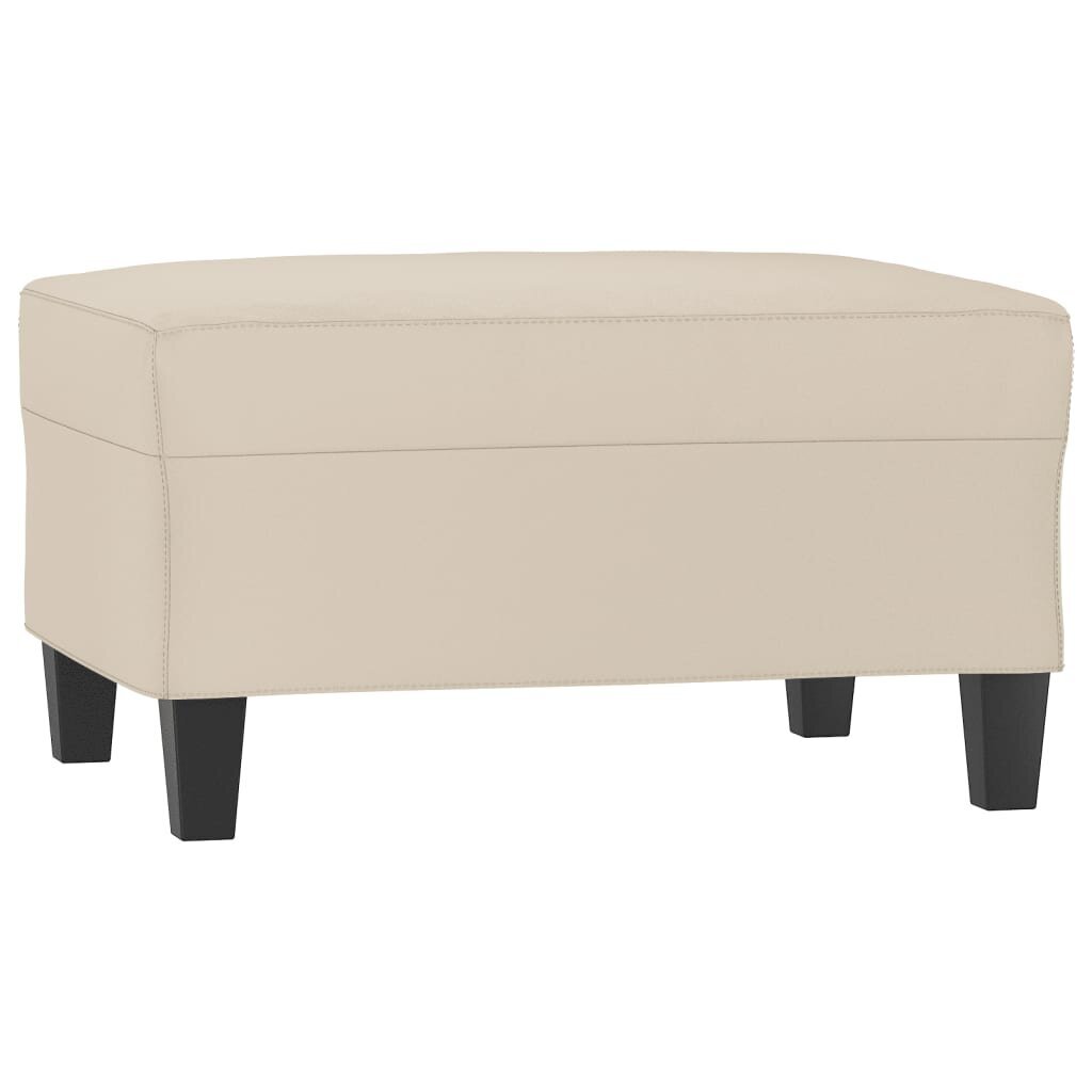 vidaXL Footstool Cream 70x55x41 cm Mikrokuituverhoilu hinta ja tiedot | Säkkituolit, rahit ja penkit | hobbyhall.fi