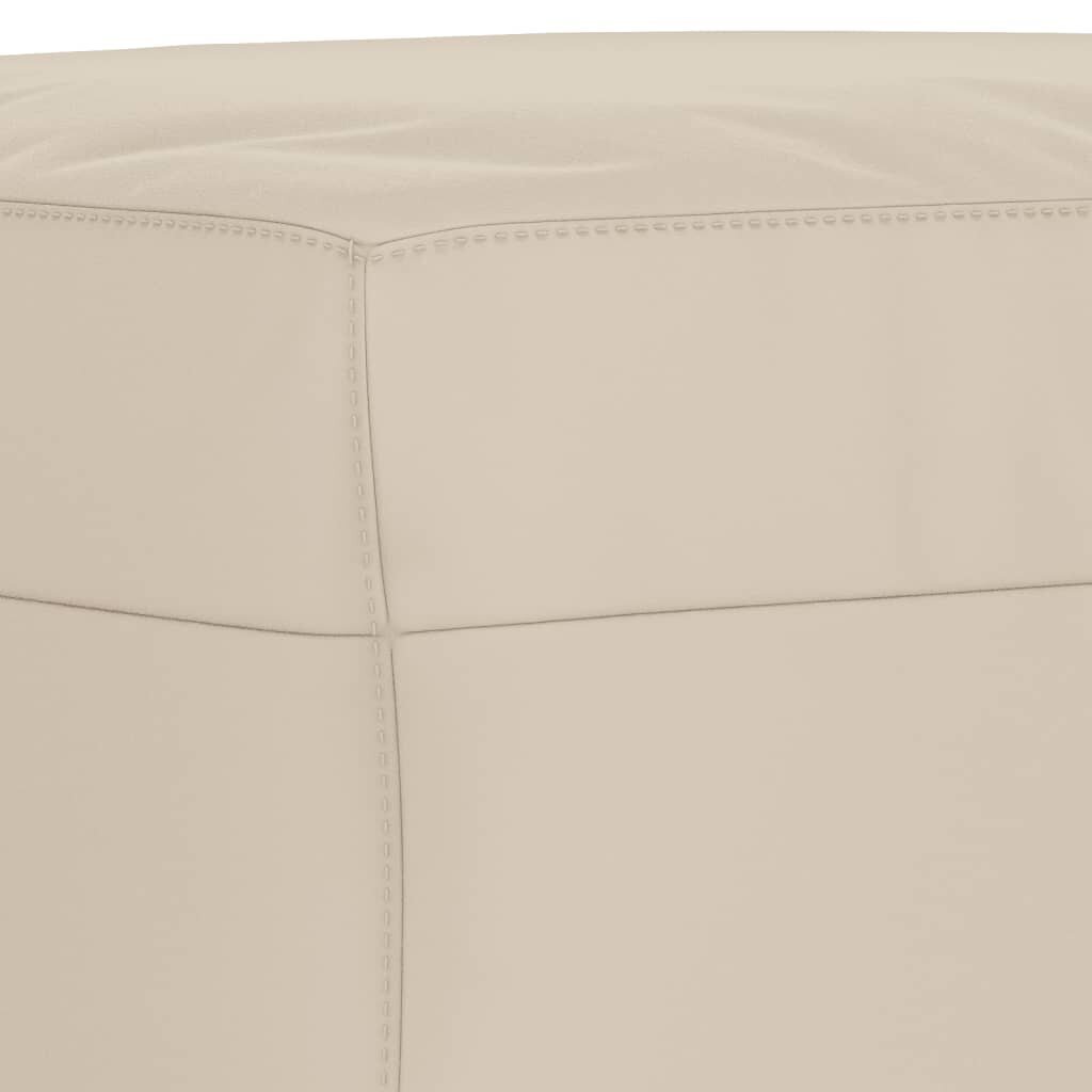 vidaXL Footstool Cream 70x55x41 cm Mikrokuituverhoilu hinta ja tiedot | Säkkituolit, rahit ja penkit | hobbyhall.fi