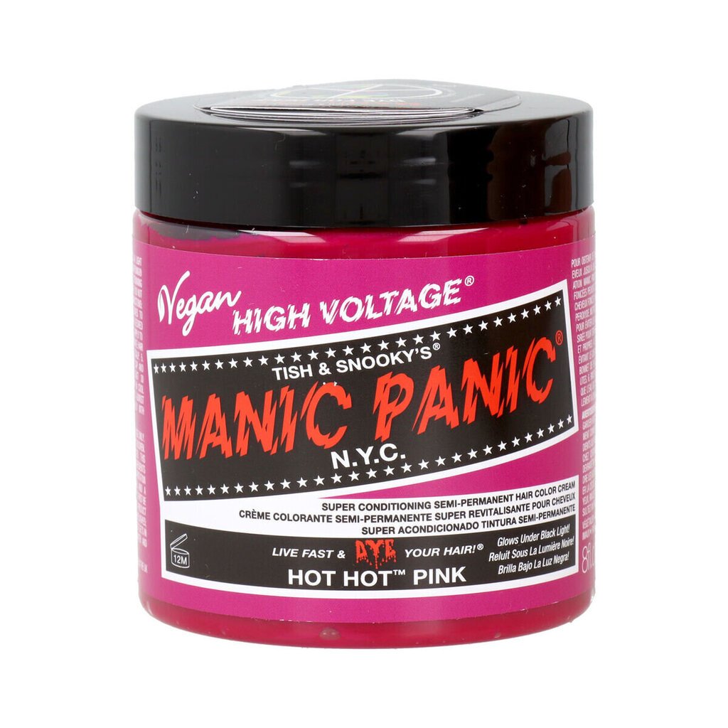 Puolipysyvä hiusväri Manic Panic Panic High Pink, 237 ml hinta ja tiedot | Hiusvärit | hobbyhall.fi