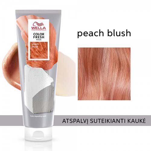 Sävyttävä hiusnaamio Wella Professionals Color Fresh Mask, Peach Blush, 150 ml hinta ja tiedot | Hiusnaamiot, öljyt ja seerumit | hobbyhall.fi