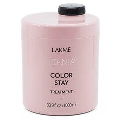 Naamio värjätyille hiuksille Lakme Teknia Color Stay Treatment, 1000 ml hinta ja tiedot | Hiusnaamiot, öljyt ja seerumit | hobbyhall.fi