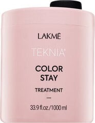 Naamio värjätyille hiuksille Lakme Teknia Color Stay Treatment, 1000 ml hinta ja tiedot | Hiusnaamiot, öljyt ja seerumit | hobbyhall.fi