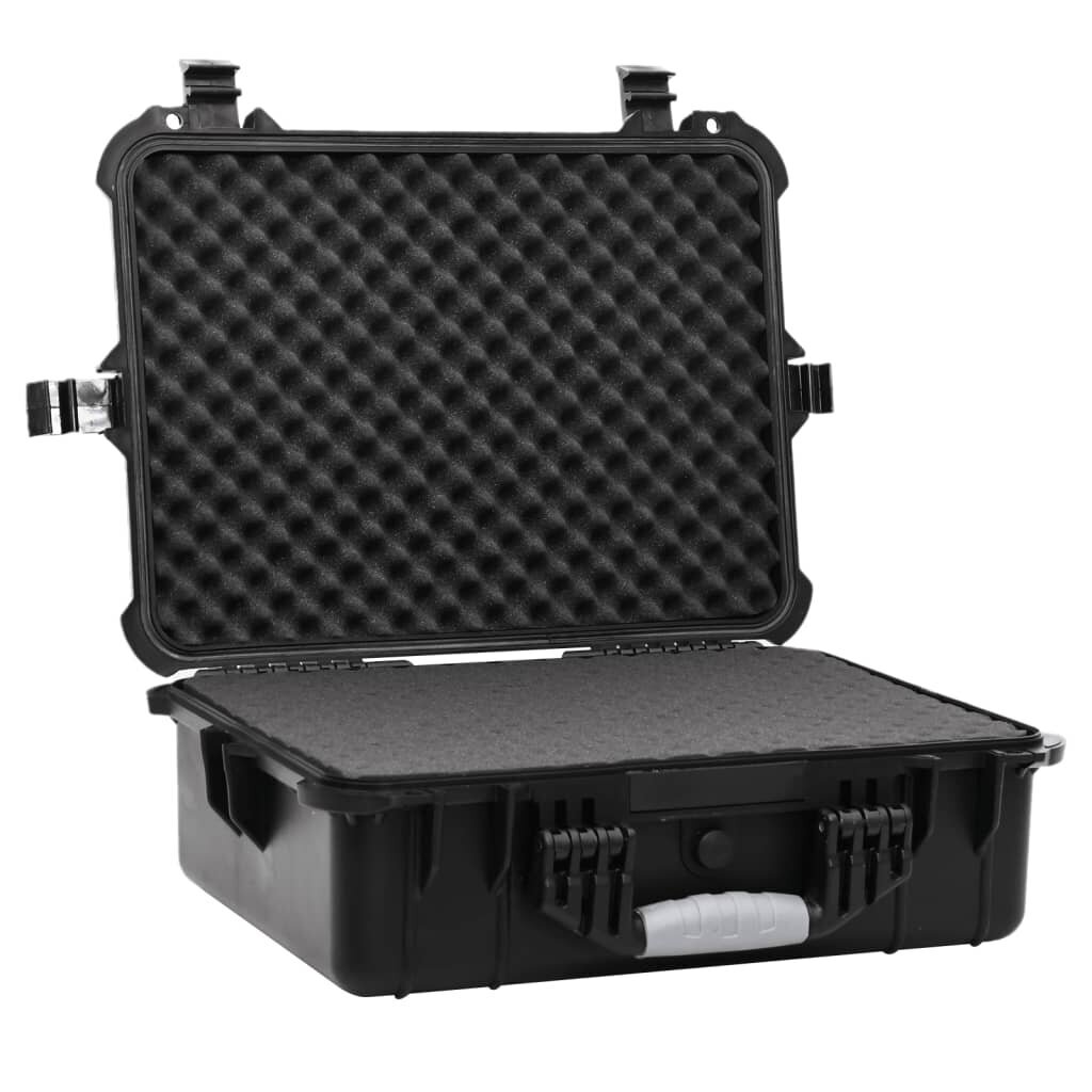 vidaXL Flight Case Musta 52x40x19 cm PP hinta ja tiedot | Kameralaukut | hobbyhall.fi