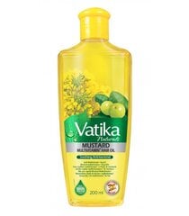 Sinappiöljy hiuksille Multivitamin Dabur Vatika, 200 ml hinta ja tiedot | Hiusnaamiot, öljyt ja seerumit | hobbyhall.fi