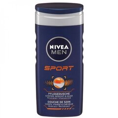 Nivea Men kosmetiikkasetti 3:1, suihkugeeli, 250 ml, kuivadeodorantti, 150 ml, vartalovoide, 30 ml hinta ja tiedot | Suihkusaippuat ja suihkugeelit | hobbyhall.fi