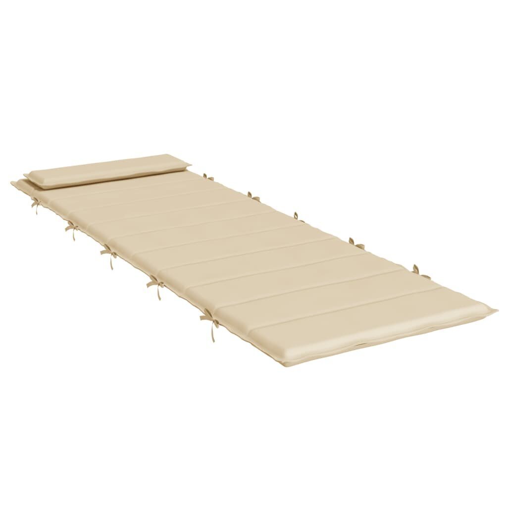 vidaXL lepotuolityyny beige 180x60x3 cm Oxford kangas hinta ja tiedot | Istuintyynyt, pehmusteet ja päälliset | hobbyhall.fi