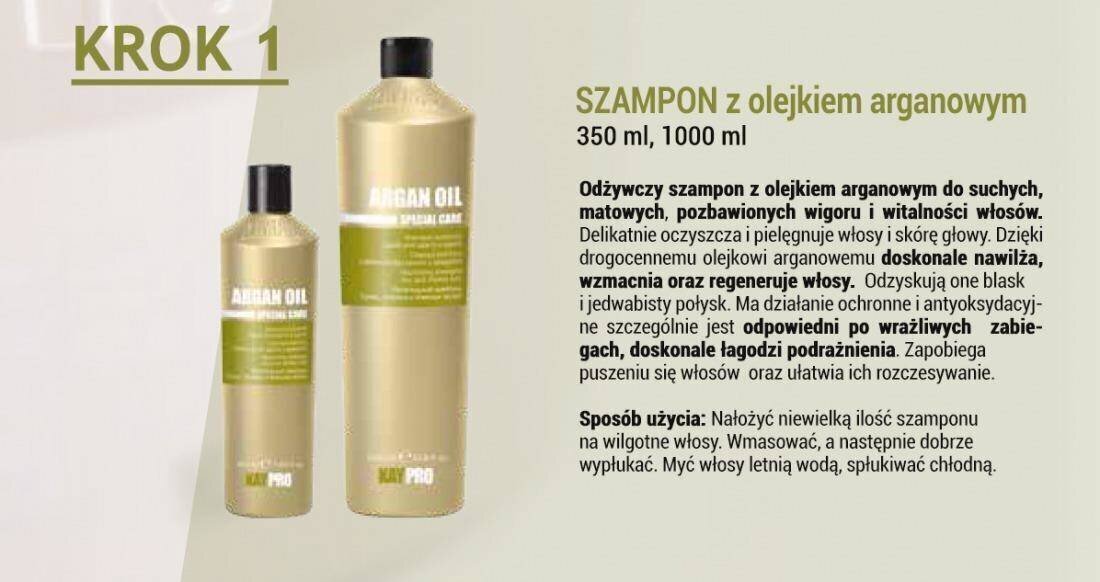 Ravitseva naamio arganöljyllä KayPro kuiville hiuksille, 1000 ml hinta ja tiedot | Naamiot, öljyt ja seerumit | hobbyhall.fi