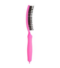 Hiusharja Olivia Garden Fingerbrush Combo Medium Pink, 1 kpl hinta ja tiedot | Hiusharjat, kammat ja sakset | hobbyhall.fi