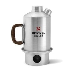 Survival Kettle turistivedenkeitin liedellä, 1,2 l hinta ja tiedot | Retkiastiat | hobbyhall.fi