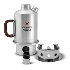 Survival Kettle turistivedenkeitin liedellä, 1,2 l hinta ja tiedot | Retkiastiat | hobbyhall.fi