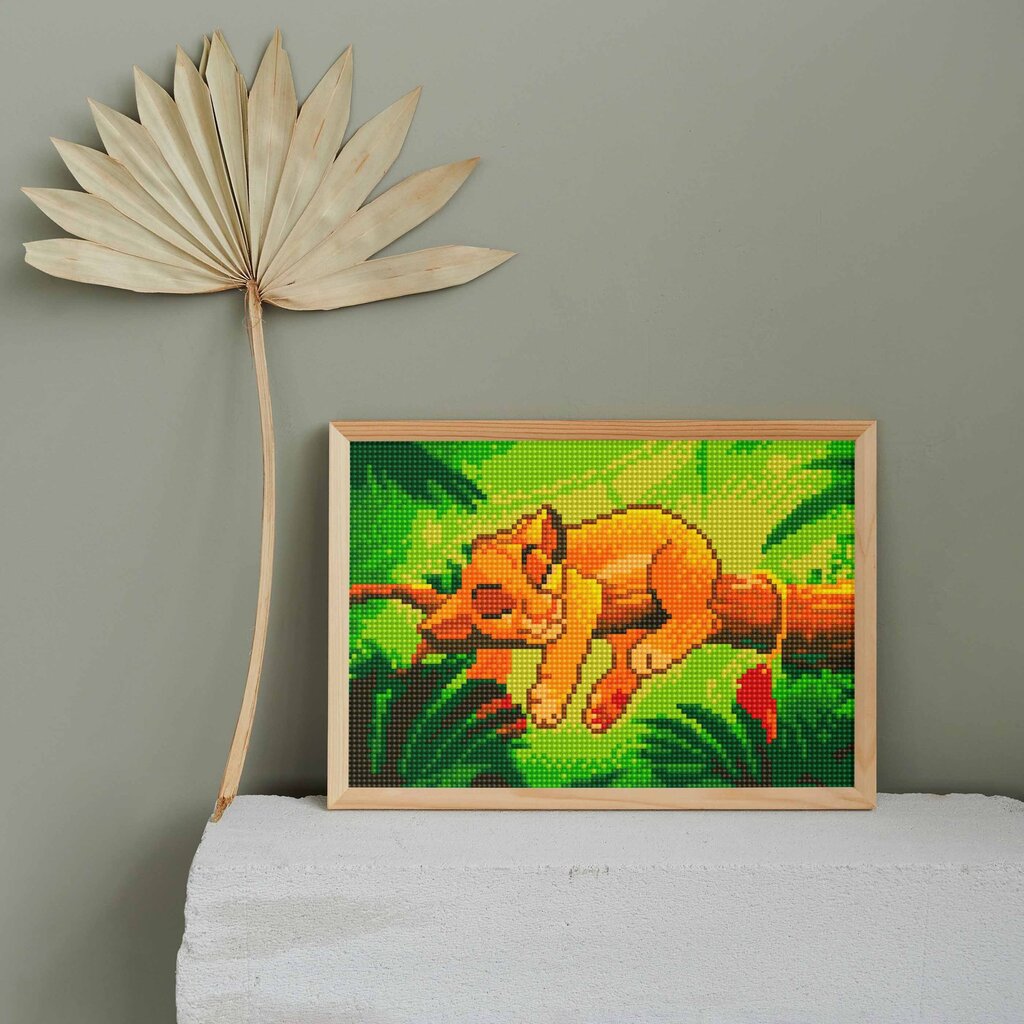 Diamond Mosaic 5D Diamond Painting Oh Art! Simba, 20x30 cm hinta ja tiedot | Timanttimaalaukset | hobbyhall.fi