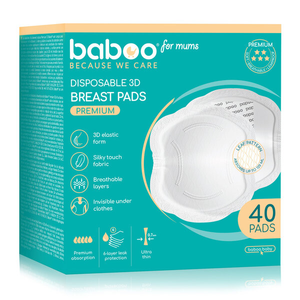 Baboo Premium liivinsuojat, 40 kpl