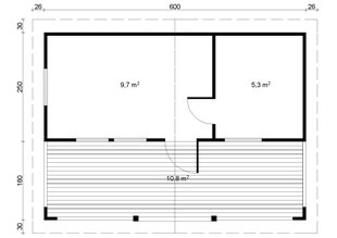 Terassillinen pihasauna Piha-Tuuri 25 hinta ja tiedot | Piharakennukset | hobbyhall.fi