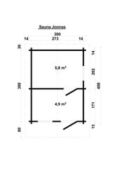 Pihasauna Joonas 70 mm hinta ja tiedot | Piharakennukset | hobbyhall.fi