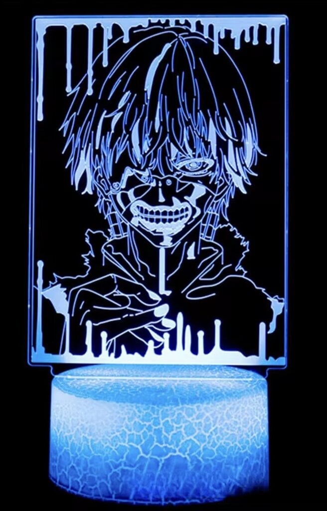 3D Led-Valaisin 3D Led Tokyo Ghoul hinta ja tiedot | Pelien oheistuotteet | hobbyhall.fi