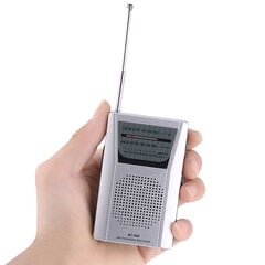 Universaali Mini Radio Kannettava FM/AM World -vastaanotin Sisäänrakennettu kaiutin hopea hinta ja tiedot | Kuulokkeet | hobbyhall.fi