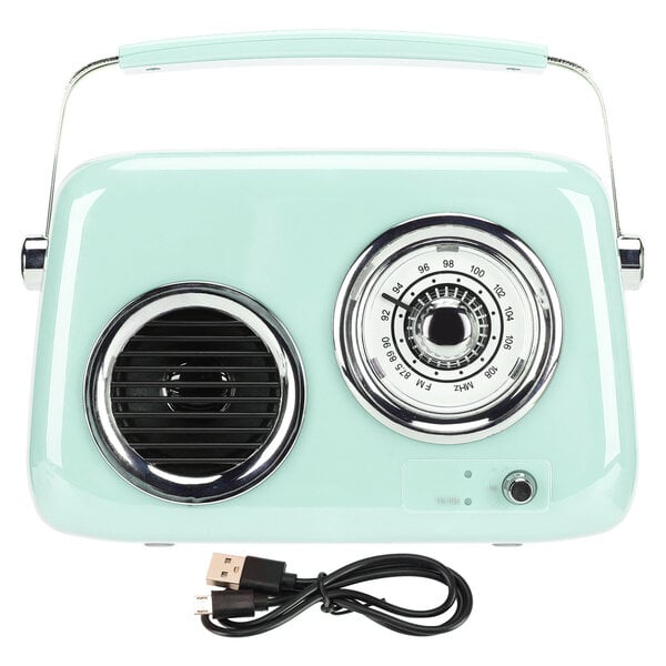 Retro kaiutin-radio Bluetooth Mint Green