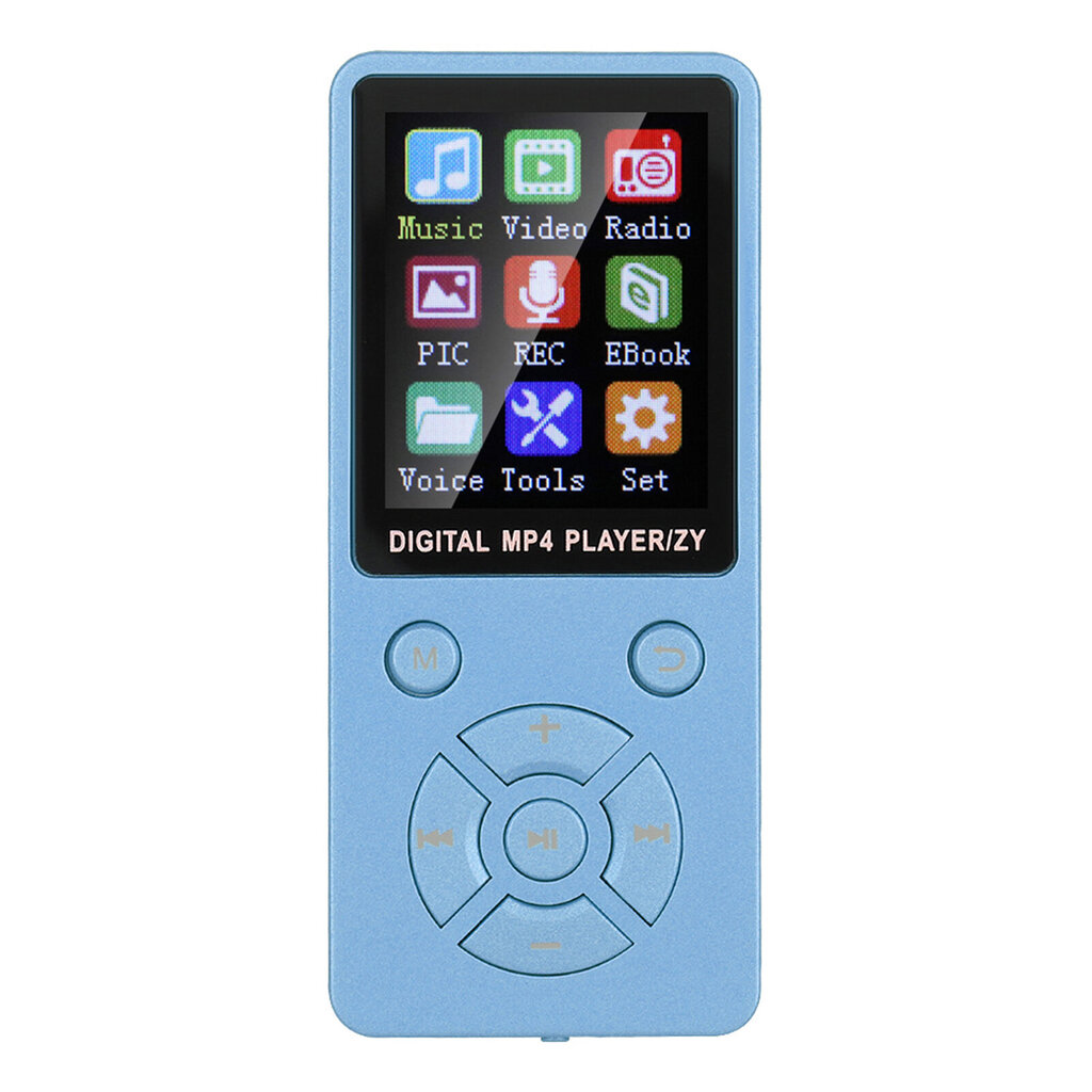 T1-musiikki-MP3-soitin Bluetooth-tuki 32G-muisti EightDiagram Tactics Buttons Blue hinta ja tiedot | Kuulokkeet | hobbyhall.fi