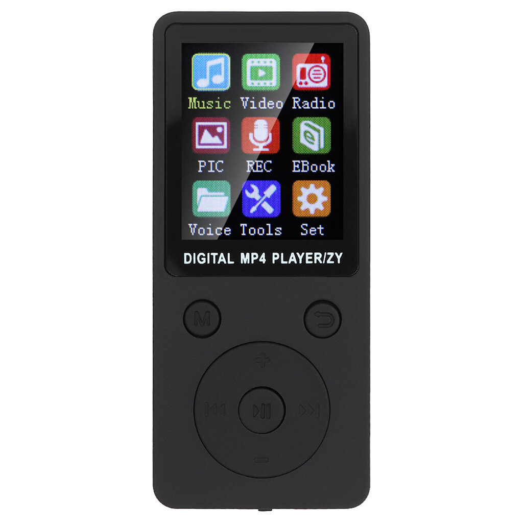 T1 Music MP3 MP4-soitin 8G Bluetooth Tuki 32G Muistikortti Pyöreät painikkeet Musta hinta ja tiedot | Kuulokkeet | hobbyhall.fi