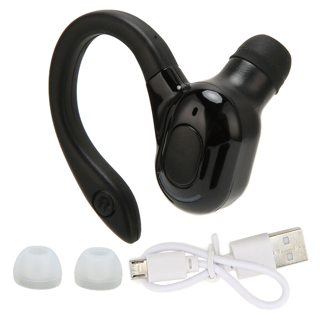 Bluetooth Headset Stereo IPX4 Vedenpitävä USB-lataus Yksi korva langaton kuuloke juoksuajoon musta hinta ja tiedot | Kuulokkeet | hobbyhall.fi