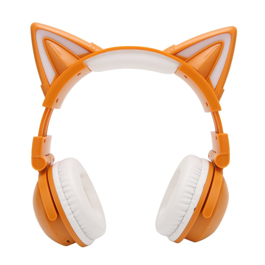 Cat Ear Bluetooth Headset Stereo Söpö, erittäin herkkä sisäänrakennettu mikrofoni Säädettävä LED-kuuloke lapsille 3,5 mm:n kaapelilla keltainen hinta ja tiedot | Kuulokkeet | hobbyhall.fi