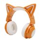 Cat Ear Bluetooth Headset Stereo Söpö, erittäin herkkä sisäänrakennettu mikrofoni Säädettävä LED-kuuloke lapsille 3,5 mm:n kaapelilla keltainen hinta ja tiedot | Kuulokkeet | hobbyhall.fi