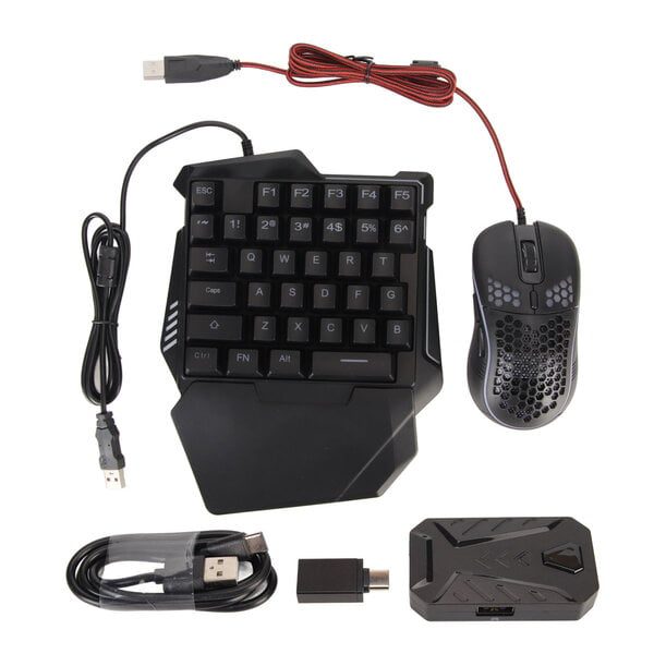 Keyboard Converter Set Silent Design Plug and Play Gaming Näppäimistö- ja hiirimuunnin PS4:lle XboxONE for Switchille