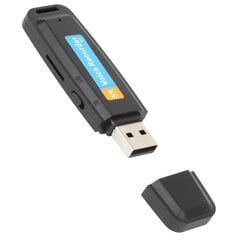 Levyn muotoinen tallennin USB 2.0 digitaalinen äänitallennin Flash Drive Mini Audio Recorder hinta ja tiedot | Kuulokkeet | hobbyhall.fi