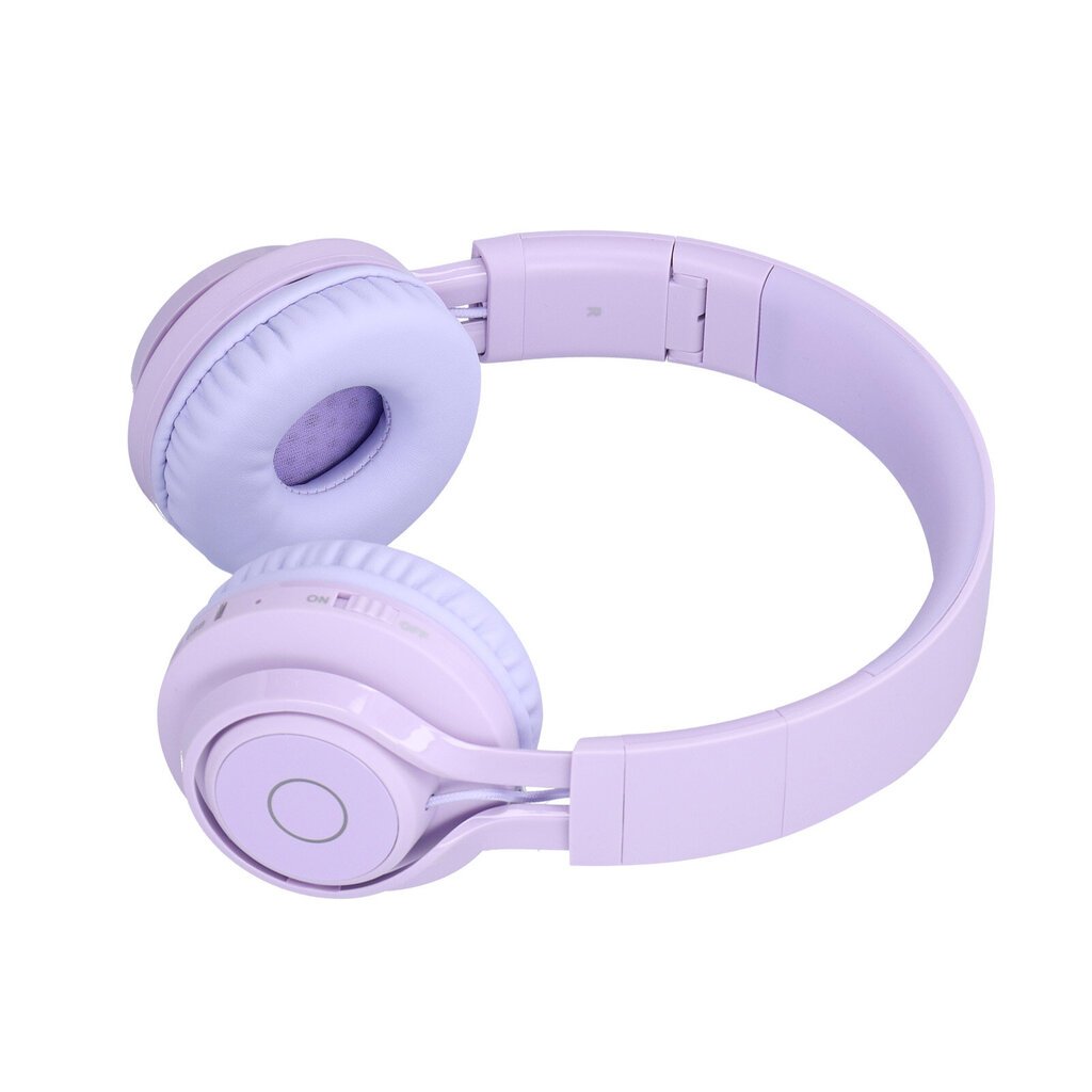 BT06C Lasten Bluetooth-kuulokkeet LED-valo Stereo Kokoontaittuva kuulonsuojaus Lasten langattomat kuulokkeet Violetti hinta ja tiedot | Kuulokkeet | hobbyhall.fi