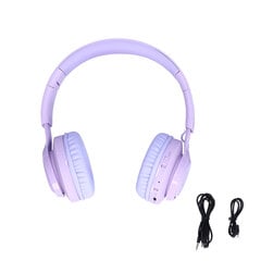 BT06C Lasten Bluetooth-kuulokkeet LED-valo Stereo Kokoontaittuva kuulonsuojaus Lasten langattomat kuulokkeet Violetti hinta ja tiedot | Kuulokkeet | hobbyhall.fi