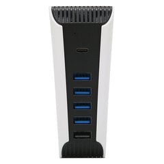 5 in 1 USB Hub HighSpeed -laajennussovitin USB2.0 TypeC -porteilla PS5-konsolille hinta ja tiedot | Pelikonsolitarvikkeet | hobbyhall.fi