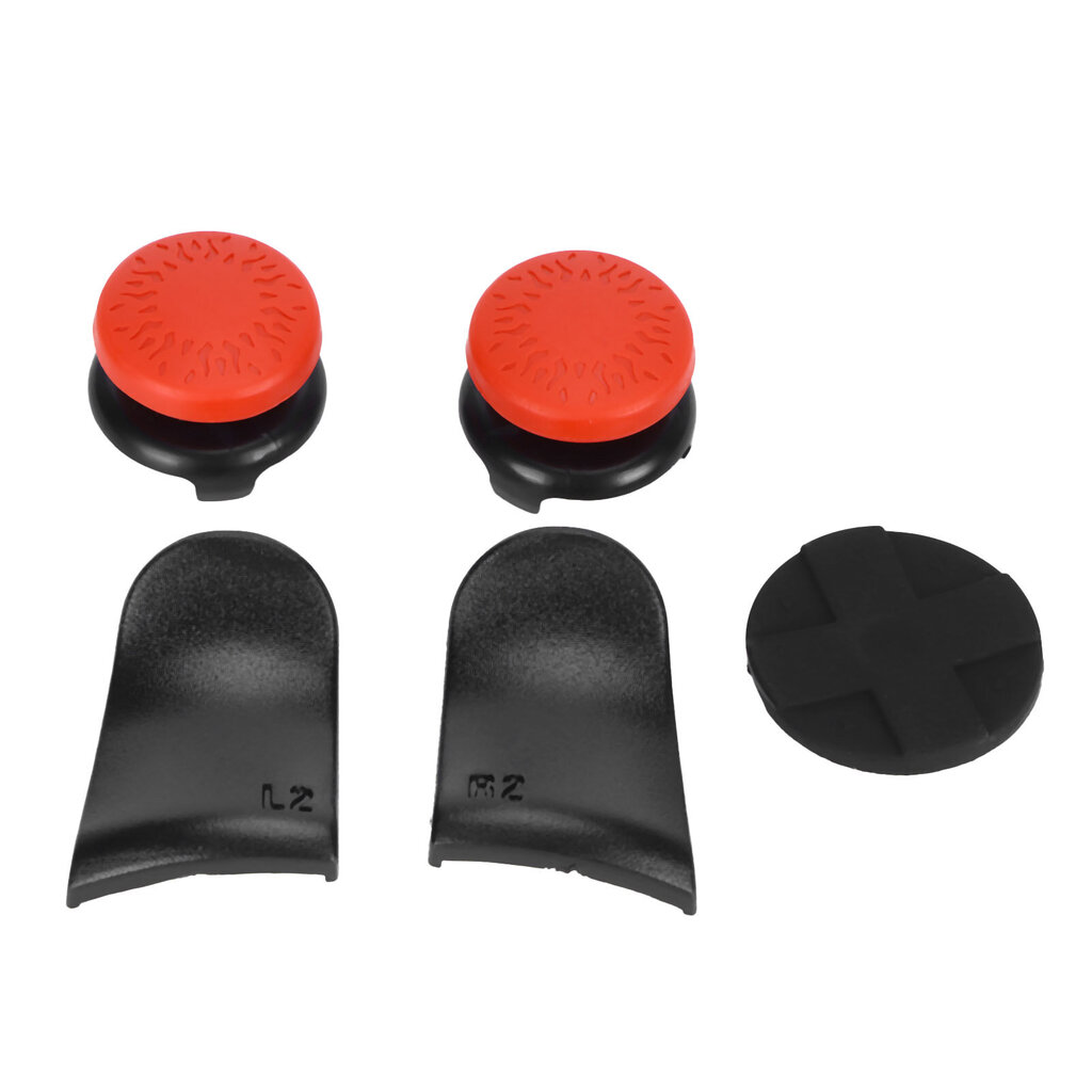 5in 1 Thumb Stick Grip Key Cap Joystick Cover L2 R2 Trigger Extender PS5 Controller Rouge hinta ja tiedot | Pelikonsolitarvikkeet | hobbyhall.fi