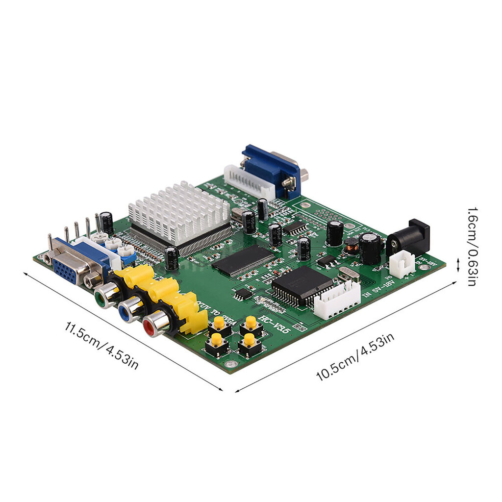 CGA/EGA/YUV/RGB - VGA Arcade Game HD Video Converter -sovitinkortti CRT LCD PDP-näytölle hinta ja tiedot | Pelikonsolitarvikkeet | hobbyhall.fi