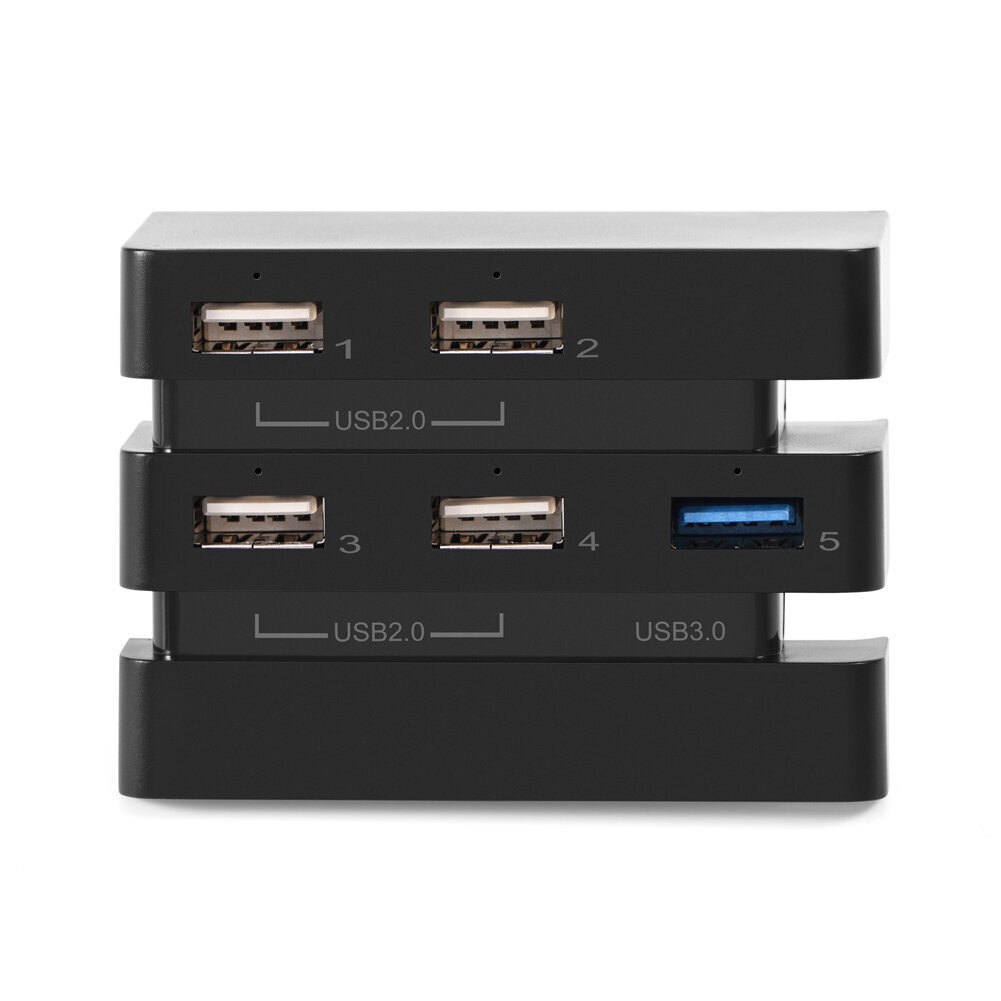 High Speed 5-Port USB Hub 2.0 & 3.0 Expansion Hub Controller Adapter PS4 Pro -pelikonsoliin hinta ja tiedot | Pelikonsolitarvikkeet | hobbyhall.fi