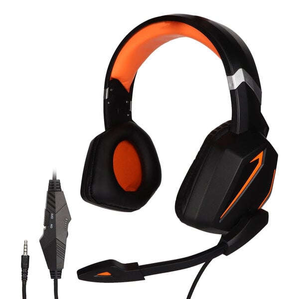 Pelikuulokkeet Surround Sound Muistivaahtotyyny 3,5 mm:n langalliset kuulokkeet mikrofonilla Xbox One PC -kannettavalle