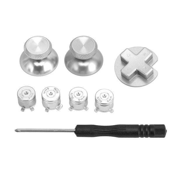 for Switch Pro Metal Button DIY Replacement Game Controller Metal Button for Switch Pro Gamepad Hopea