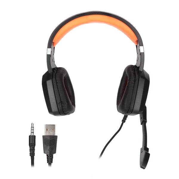 Pelikuulokkeet Stereo Game Over Ear -kuulokkeet äänenvoimakkuuden säätimellä ja dynaamisella RGB:llä PS4:lle Switchille Xboxille