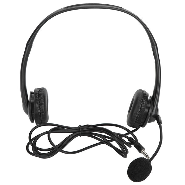 Asiakaspalvelu Headset Hands Free Stereo Johdollinen Binaural PC melua vaimentavat kuulokkeet puhelinmyyntiin3,5 mm