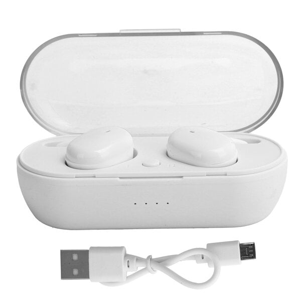 Y30 Wireless Bluetooth Earbuds V5.0 -nappikuulokkeet Binaural Stereo inEar -kuulokkeella (valkoinen)