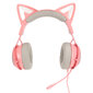 SOMIC pelikuulokkeet Cat Ear PC pelikuulokkeet 7.1 USB Luminous sisäänvedettävä mikrofoni Pink hinta ja tiedot | Kuulokkeet | hobbyhall.fi