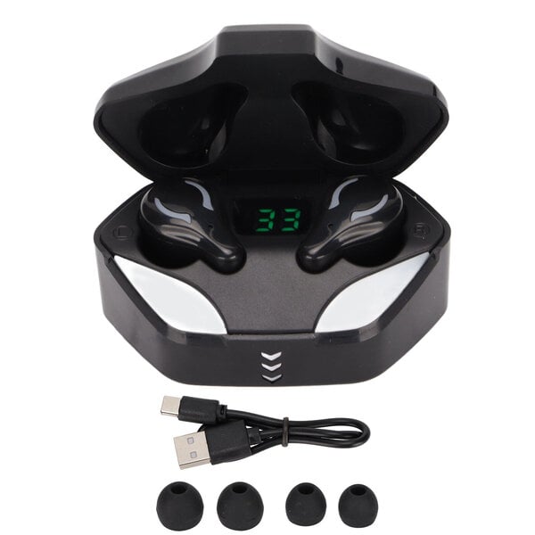 X1 Wireless Earbuds IPX7 Vedenpitävät Bluetooth 5.1 -kuulokkeet latauskotelolla Sports Fitness Travel Black