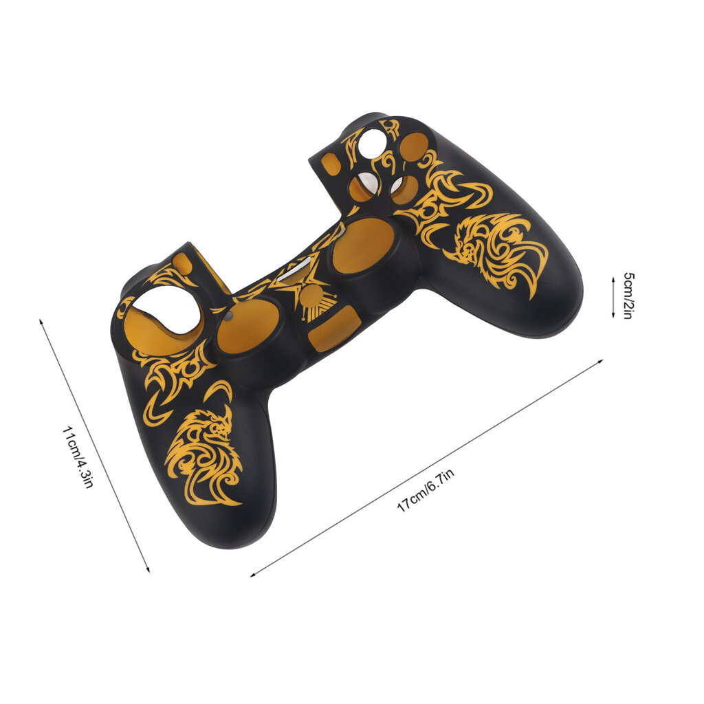 Pehmeä silikonikotelo Skin Grip Shell Cover 4 Controller Keltainen hinta ja tiedot | Pelikonsolitarvikkeet | hobbyhall.fi