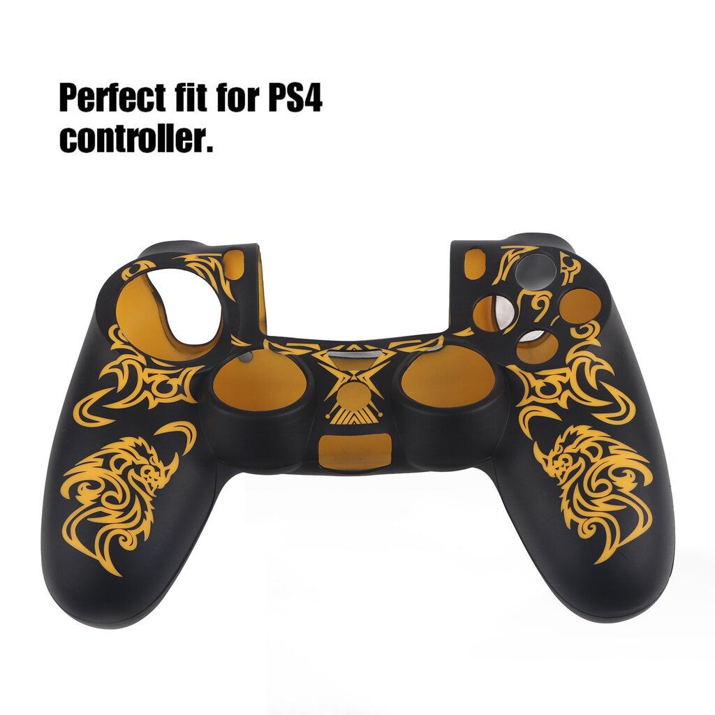 Pehmeä silikonikotelo Skin Grip Shell Cover 4 Controller Keltainen hinta ja tiedot | Pelikonsolitarvikkeet | hobbyhall.fi