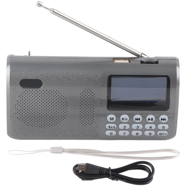 K?90 monitoiminen langaton Bluetooth-kaiutin FM-radio USB-äänisoitin Harmaa