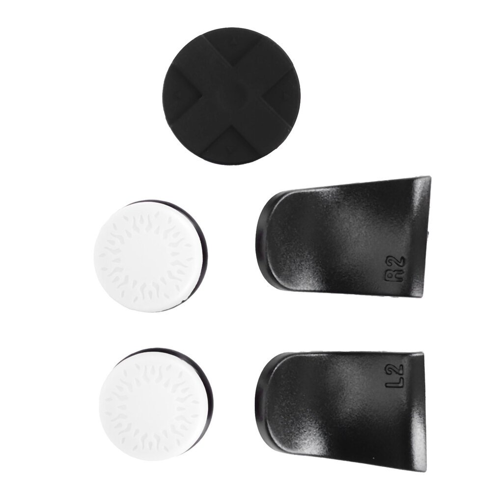 5in 1 Thumb Stick Grip Key Cap Joystick Cover L2 R2 Trigger Extender PS5 Controller Blancille hinta ja tiedot | Pelikonsolitarvikkeet | hobbyhall.fi