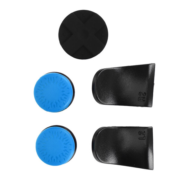 5in 1 Thumb Stick Grip Key Cap Joystick Cover L2 R2 Trigger Extender for PS5 Controller Bleu