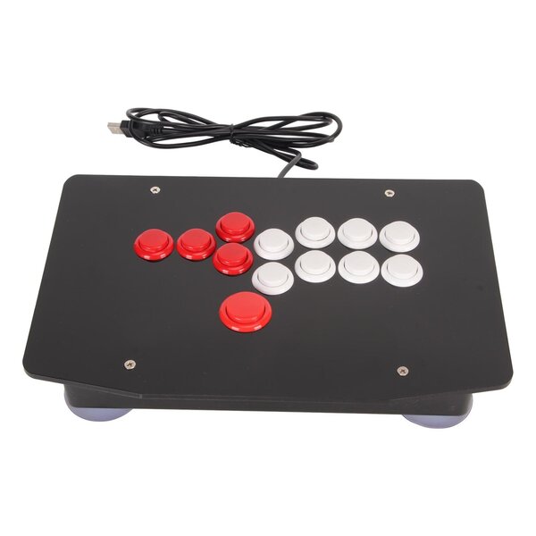 Arcade Fight Stick USB 2.0 -portilla 5 suuntanäppäintä ja 8 suurta toimintopainiketta Arcade Game Fighting Joystick