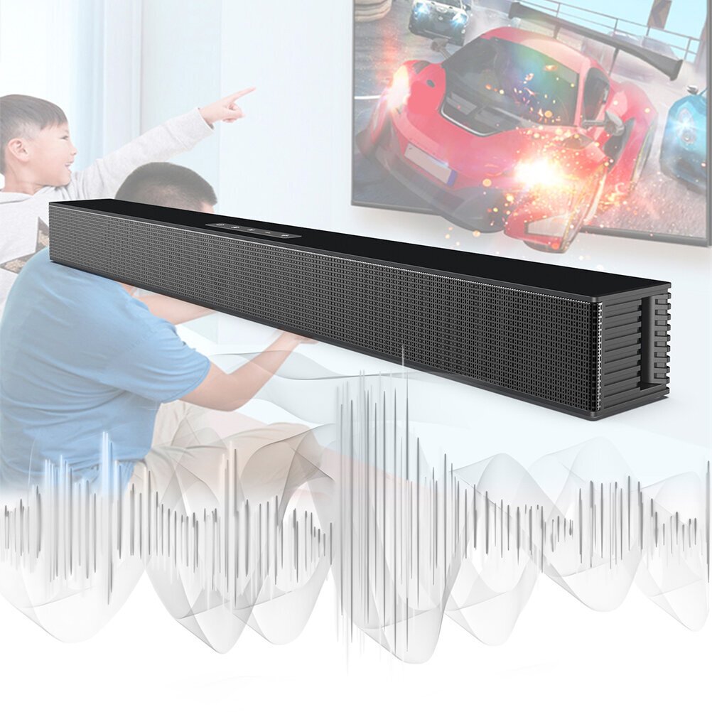 40 W High Power Fiber Soundbar Bluetooth-kaiutin kaukosäätimellä koaksiaalinen nauha seinäkiinnitys TV Stereo Soundbar hinta ja tiedot | Kuulokkeet | hobbyhall.fi