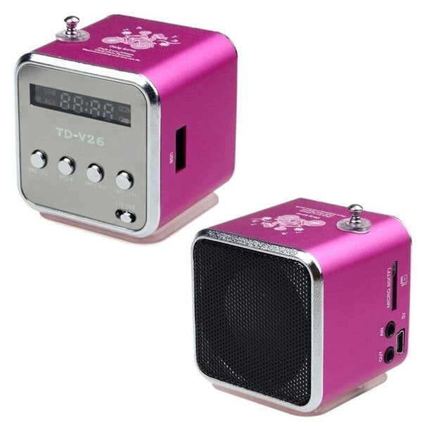 Kannettava mini-USB-kaiutin MP3/4-musiikkisoitin Tuki SD TF-kortti USB2.0 Stereo FM-radio